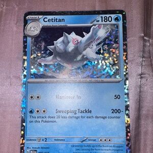 Cetitan Pokémon Card - Holographic Blue